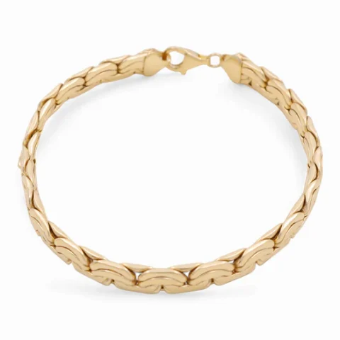 10K Yellow Gold Women's Banana Link Bracelet / Size: 7.5" / Weight: 9.7 GR / P10S-52