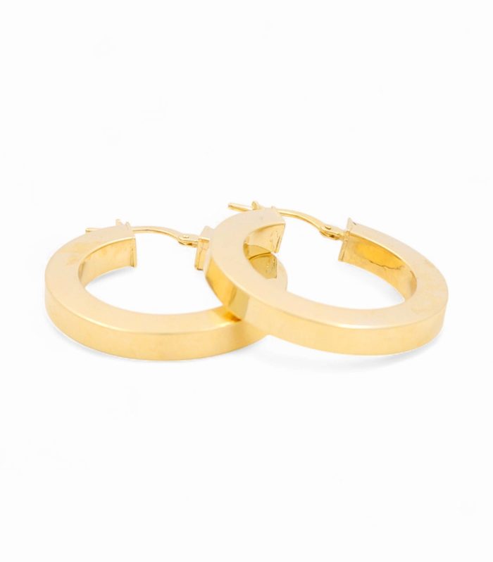 14K Yellow Gold Women's Hoops Earrings / Size: 4mmx20mm / Weight: 4.5 GR / 240-00345