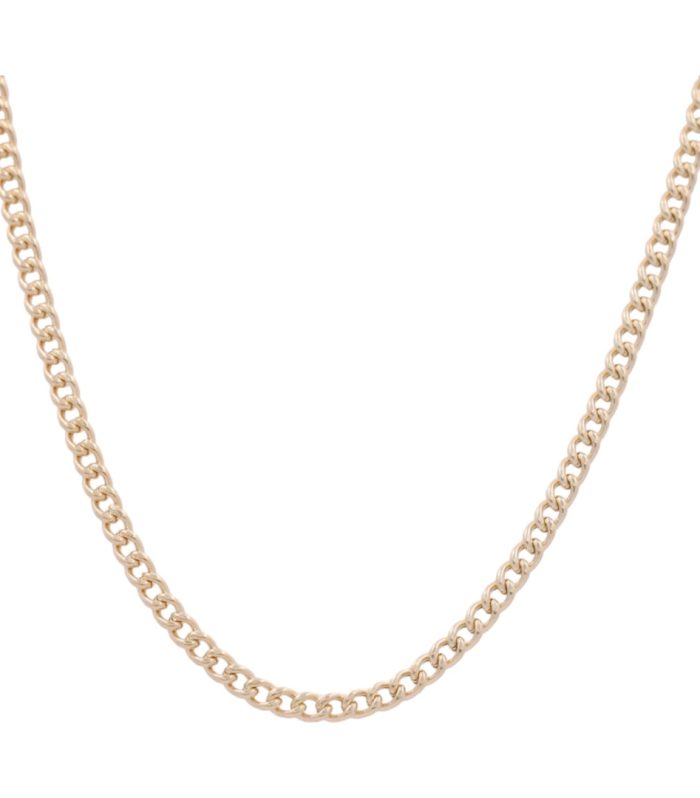 14K Yellow Gold Semisolid Cuban Link Chain / Size: 4mm 20"" / Weight: 10.6 GR / DOCH4CL4-20