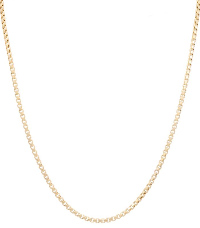 14K Yellow Gold Italian Box Link Chain / Size: 3mm 19.5” / Weight: 12.7 GR / 604.60150-19.5