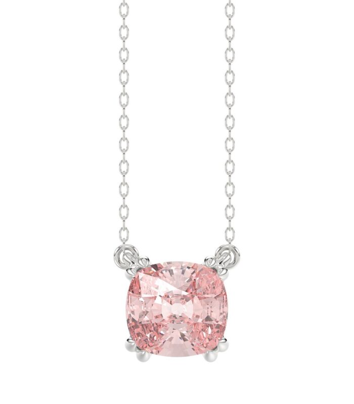 ETERNAL BLUSH COLLECTION 14K WHITE GOLD 1.00CT CUSHION PINK DIAMOND LADIES PENDANT